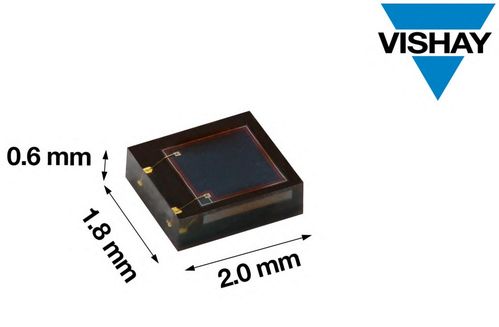 Vishay推出超小型高集成度可見光敏感度增強型高速PIN光電二極管，引領光電器件新潮流